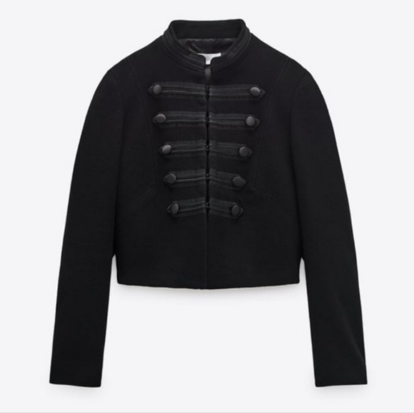 Zara Jackets & Blazers - NWOT ZARA Short Black Wool Coat